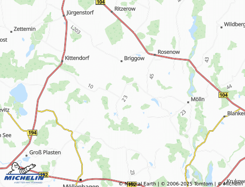 Carte MICHELIN Luplow - ViaMichelin