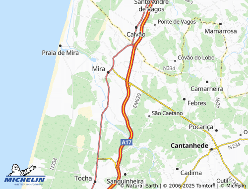MICHELIN Ramalheiro de Cima map - ViaMichelin