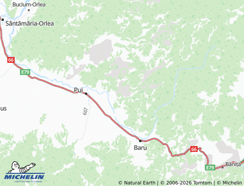 MICHELIN Ohaba-Ponor map - ViaMichelin