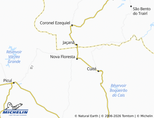 MICHELIN Nova Floresta map - ViaMichelin