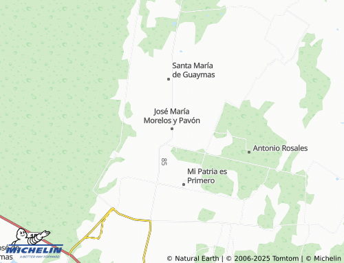 MICHELIN José María Morelos, La Atravezada map - ViaMichelin