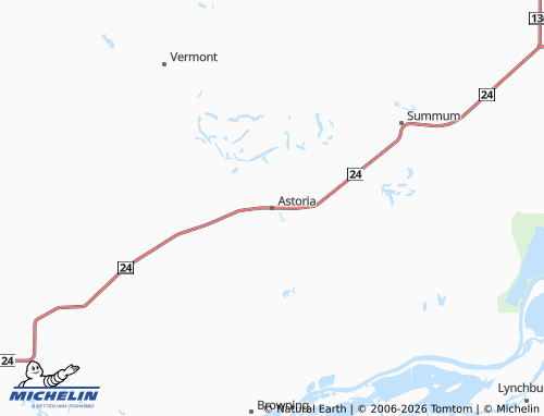 Carte MICHELIN Astoria - ViaMichelin