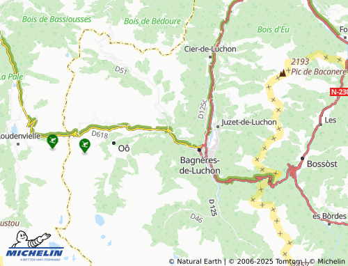 MICHELIN Trébons-de-Luchon map - ViaMichelin
