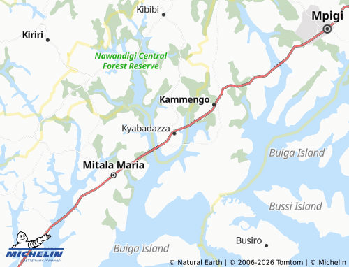 Mappa MICHELIN Kyabadazza - ViaMichelin