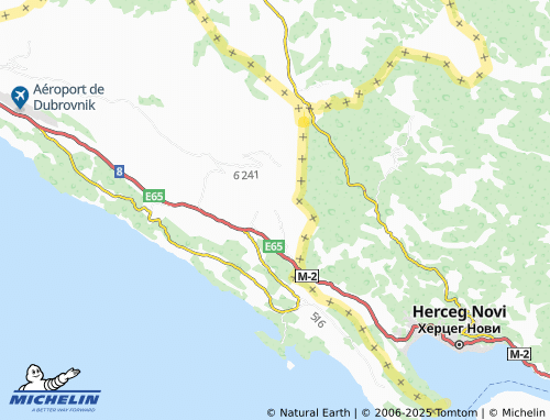 MICHELIN Vodovađa map - ViaMichelin