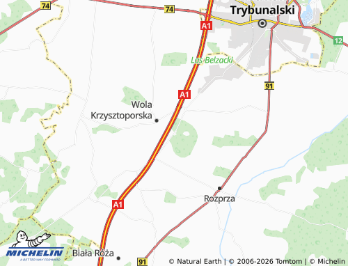 MICHELIN Wygoda map - ViaMichelin