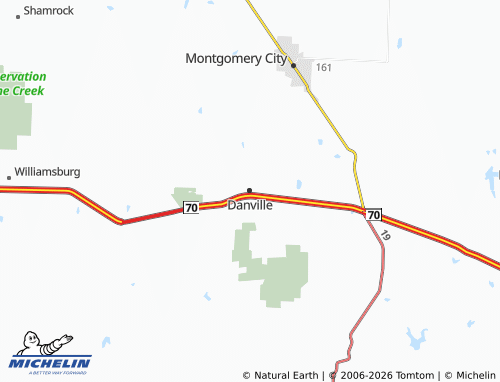 Mapa MICHELIN Danville - ViaMichelin