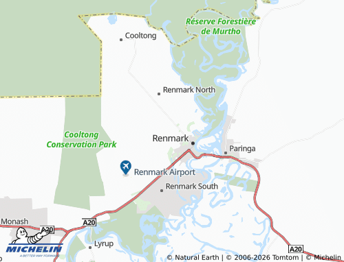 MICHELIN-Landkarte Renmark West - ViaMichelin