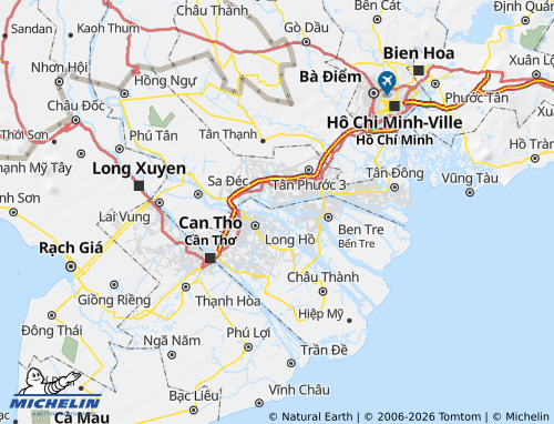 Mapa MICHELIN Chợ Lách - ViaMichelin