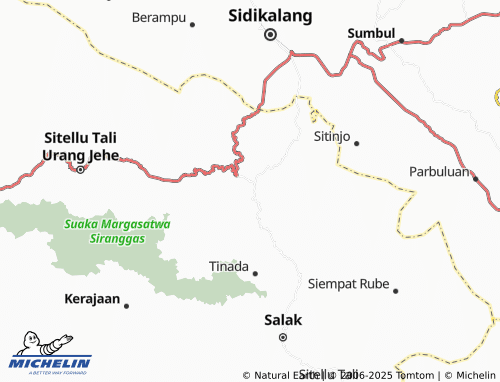 MICHELIN Kuta Saga map - ViaMichelin