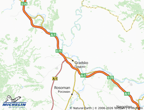 Mapa MICHELIN Ulanci - ViaMichelin
