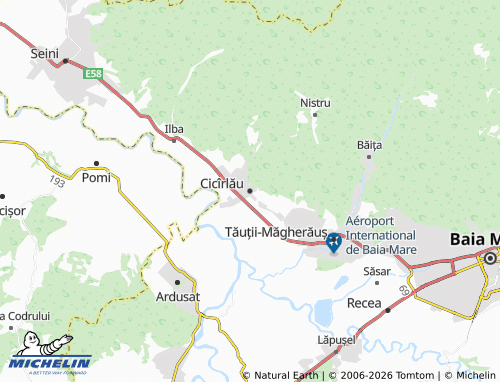 Mappa MICHELIN Cicîrlău - ViaMichelin