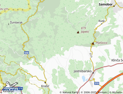 Mapa MICHELIN Paljugi - ViaMichelin