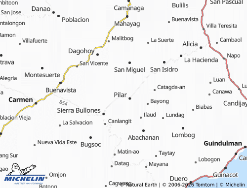 MICHELIN Cagawasan map - ViaMichelin