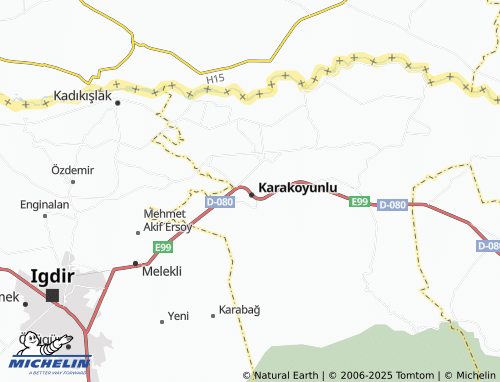 MICHELIN Ergenekon map - ViaMichelin