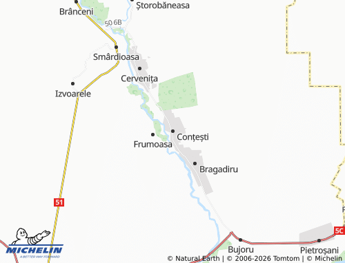 MICHELIN-Landkarte Conțești - ViaMichelin