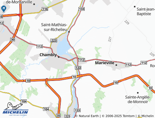 MICHELIN Richelieu map - ViaMichelin