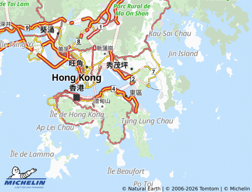 MICHELIN Eastern District map - ViaMichelin