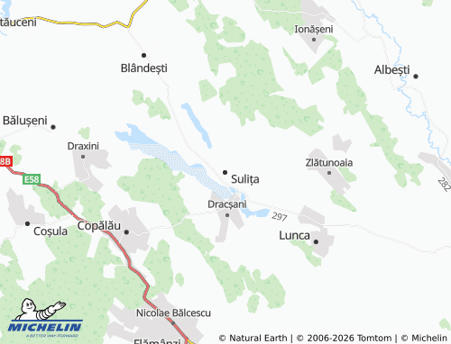 MICHELIN Sulița map - ViaMichelin
