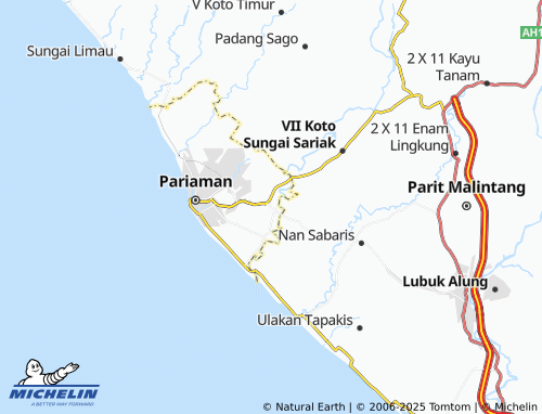 MICHELIN Pariaman Selatan map - ViaMichelin