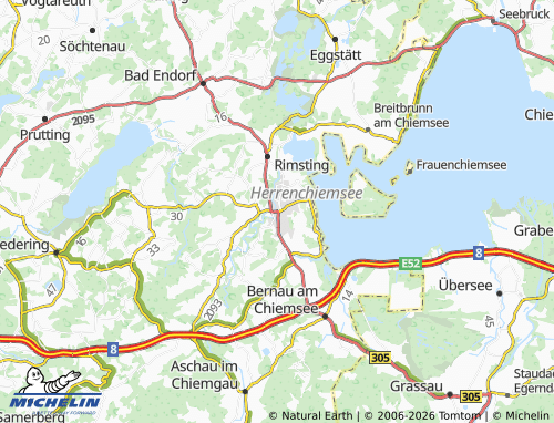 MICHELIN-Landkarte Prien am Chiemsee - ViaMichelin