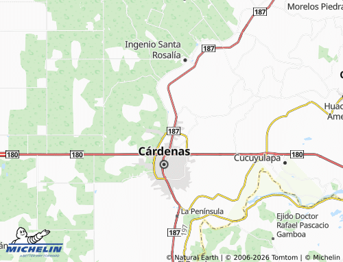 Mapa MICHELIN Melchor Ocampo - ViaMichelin