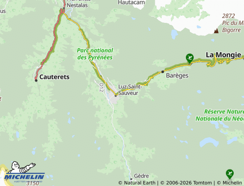 MICHELIN Esterre map - ViaMichelin