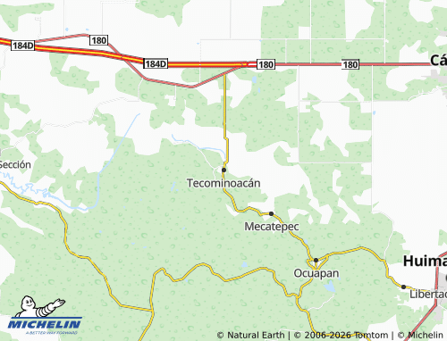 Mapa MICHELIN Tecominoacán - ViaMichelin