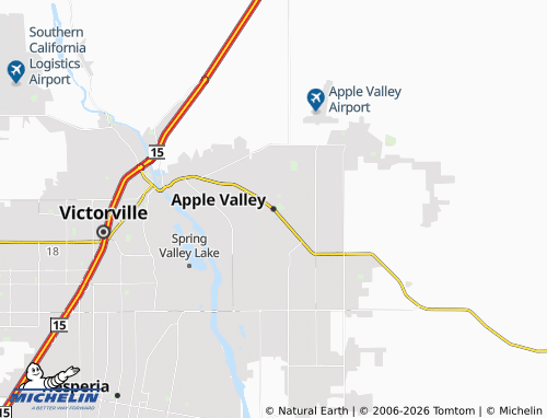Mappa MICHELIN Apple Valley - ViaMichelin