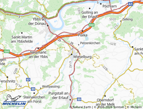 Mappa MICHELIN Wieselburg - ViaMichelin