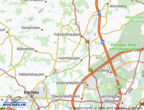 MICHELIN-Landkarte Amperpettenbach - ViaMichelin