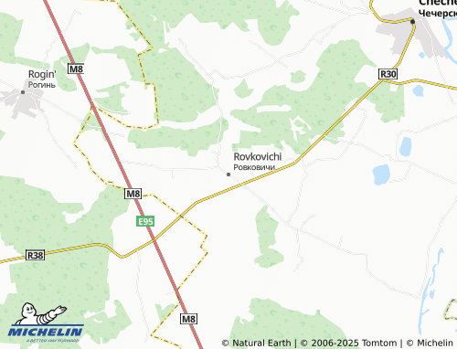 MICHELIN Rovkovichi map - ViaMichelin