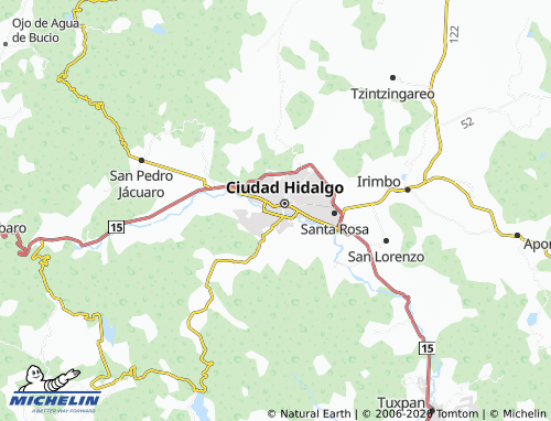 Mappa MICHELIN Eréndira - ViaMichelin