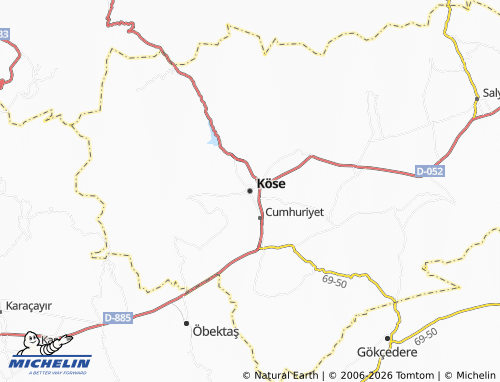 Mappa MICHELIN Köse - ViaMichelin