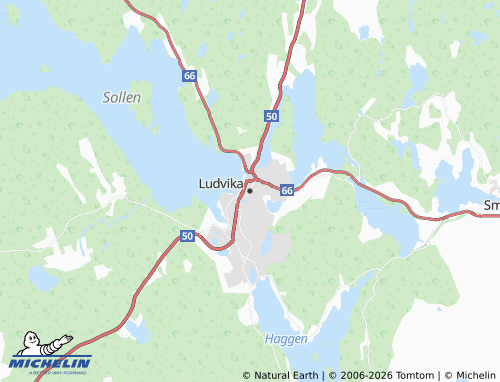 MICHELIN-Landkarte Ludvika - ViaMichelin