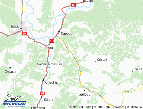 MICHELIN Brâglez map - ViaMichelin
