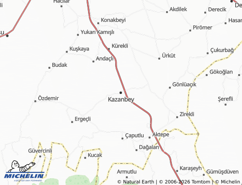 MICHELIN Kazanbey map - ViaMichelin