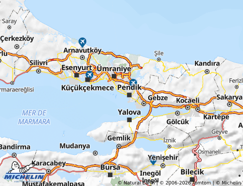 MICHELIN Kartal map - ViaMichelin