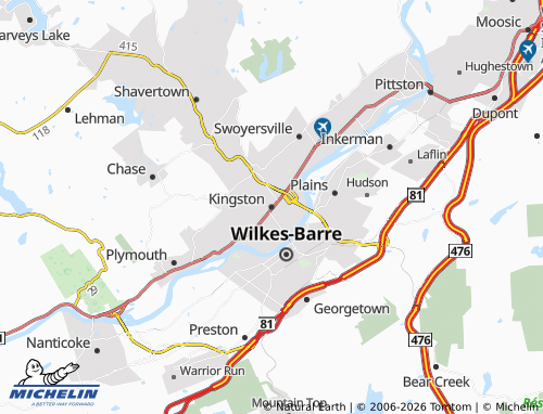 Mappa MICHELIN Kingston - ViaMichelin