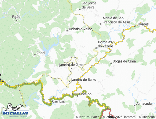 MICHELIN Porto de Vacas map - ViaMichelin
