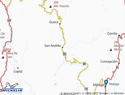 Carte MICHELIN San Andrés - ViaMichelin