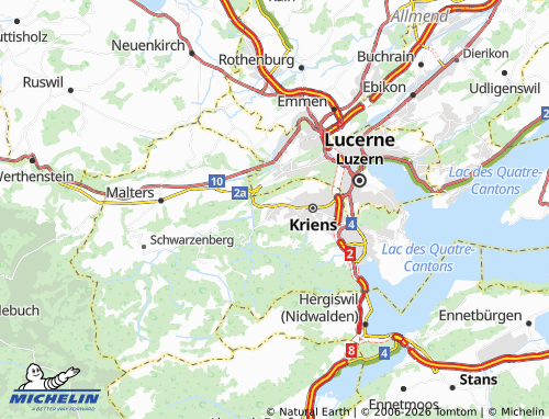 Mapa MICHELIN Obernau - ViaMichelin