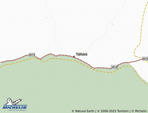 MICHELIN Téhini map - ViaMichelin