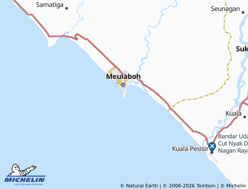 MICHELIN Suak Indrapuri map - ViaMichelin