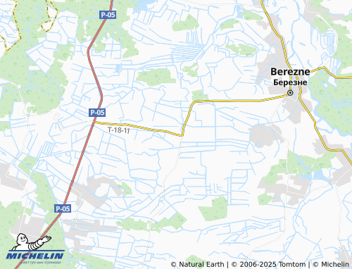 MICHELIN Kamianka map - ViaMichelin