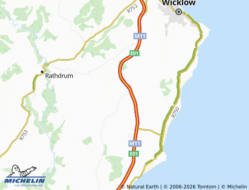 Carte MICHELIN Ballinacor West - ViaMichelin