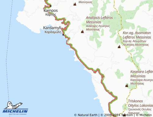 MICHELIN Stoupa map - ViaMichelin