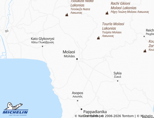 MICHELIN Molaoi map - ViaMichelin