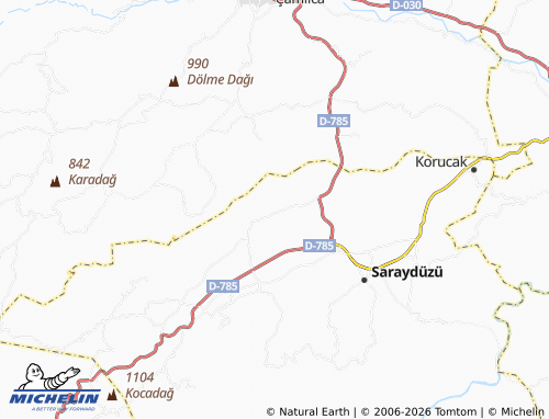 MICHELIN Cumatabaklı map - ViaMichelin