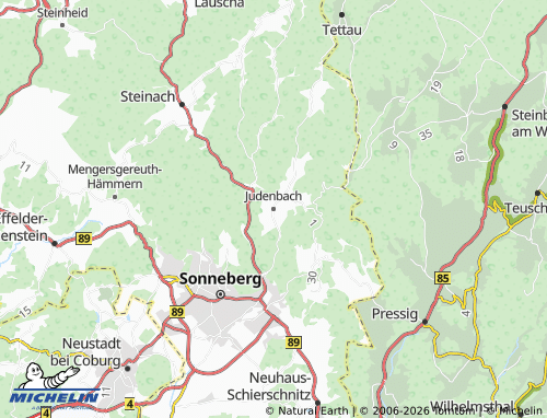 MICHELIN Judenbach map - ViaMichelin
